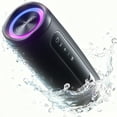 thumbnail image 1 of VEAT00L Bluetooth speaker, Wireless Portable Bluetooth Speaker with IPX7 Waterproof, Up to 30H Playtime,30W Powerful Bass,BT5.4,LED Lights,TWS Pairing for Home/Party/Outdoor/Beach,Birthday Gift, 1 of 8