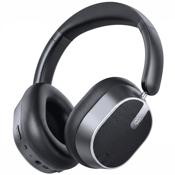 VEAT00L Hybrid Active Noise Cancelling Headphones, Wireless Over Ear Bluetooth 6.0 ANC Headset, 120 Hrs Playtime Wireless Headphones, Spatial Audio, Deep Bass,6-Mic ENC Clear Calls Comfort Fit Earcup
