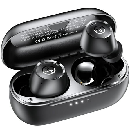 VEAT00L M14 Wireless Earbuds Bluetooth 5.3 in Ear Light-Weight Headphones Built-in Mics, 50 Hours Playtime, IPX7, Immersive Premium Sound Mini Earphones Long Distance Connection Headset