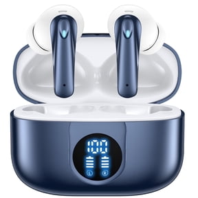 VEAT00L P91 Wireless Earbuds, Bluetooth Headphones V5.4 Stereo Ear buds with Noise Cancelling Mics, 60H Playback Mini Case with Dual LED Display, IP7 Waterproof in-Ear Earphones for Android iOS