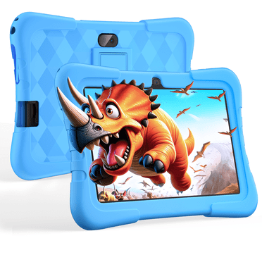 VEAT00L T08 Kids Tablet 7 Inch,Android 10 Tablet for Kids,16GB ROM 128GB Expand,Parental Control,Kids Software Pre-Installed, Dual Camera,Android Learning Tablet
