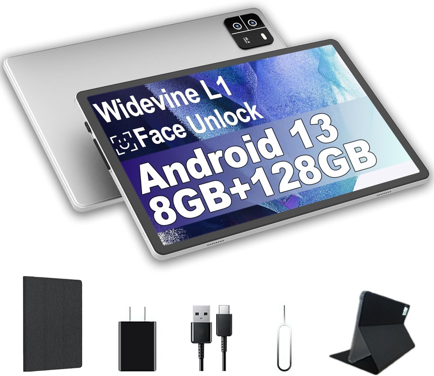 VEAT00L Tablet 10 1 inch Android 13 Tablets 2025 6GB RAM 64GB ROM 128GB Expand Octa Core Processor 5G WiFi 1280×800 IPS HD Touchscreen 6000mAh Batter