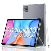 VEAT00L Tablet,10.1 inch Android 13 Tablets 2025,6GB RAM 64GB ROM 128GB Expand,Octa-Core Processor up with 5G WiFi,1280x800 IPS HD Touchscreen,6000mAh Battery, Bluetooth, Dual Camera, GMS