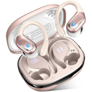 VEAT00L Wireless Earbud, 80Hrs Bluetooth 5.3 Headphones IP7 Waterproof for Sport, Running Wireless Earphones with ENC Noise Cancelling Mics, Deep Bass Over Ear bud with Earhooks for Android, iOS