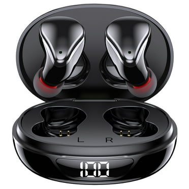 VEAT00L Wireless Earbuds,Bluetooth 5.1 Wireless Earbuds Bluetooth Headphones with Deep Bass Hifi 3D Stereo Sound, Dual Talk Technology with Portable Charging Case for Smartphones and Laptops