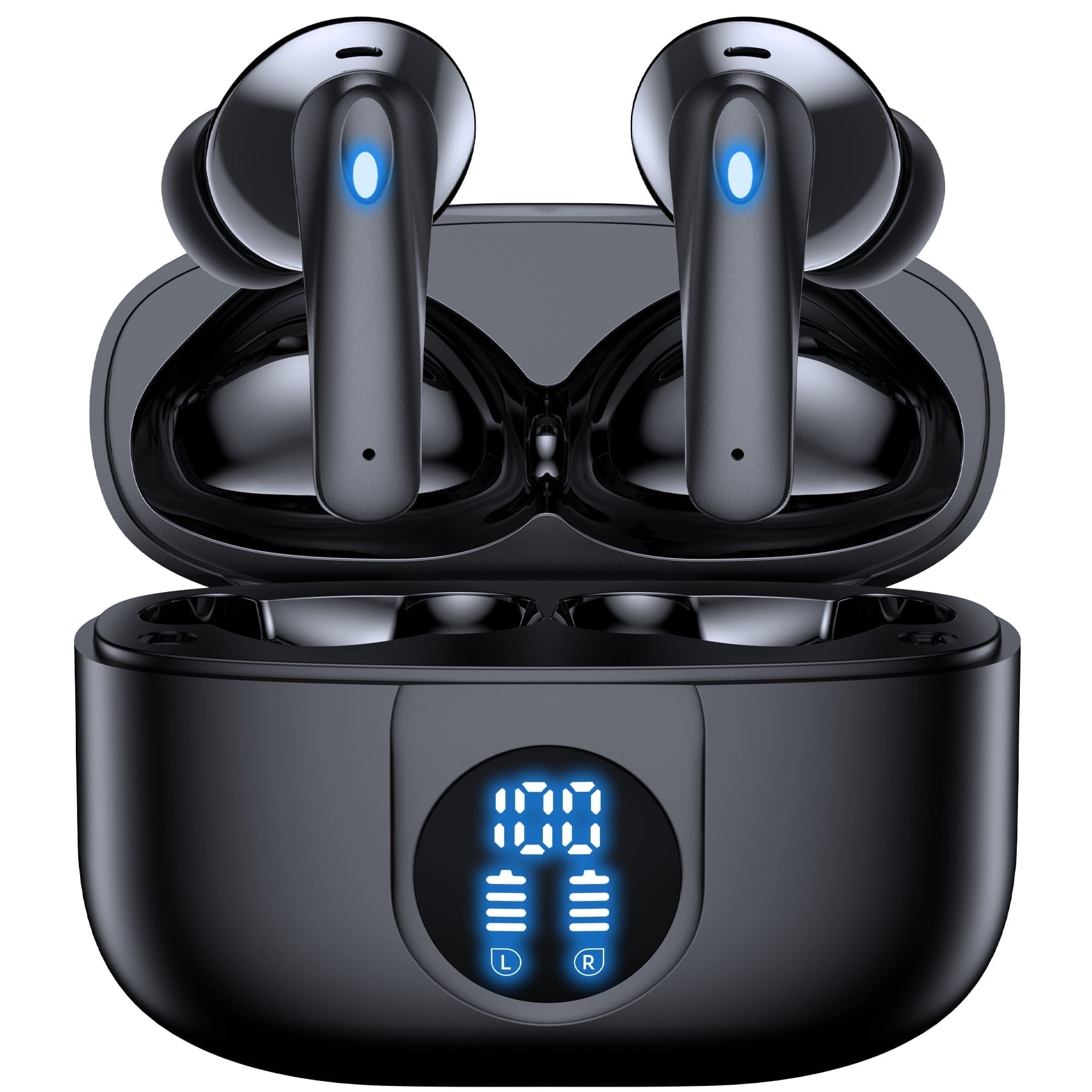 VEAT00L Bluetooth 5.4 Wireless Earbuds 60hr Battery IPX7 Noise Cancellation Built in Mic Walmart