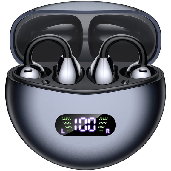 VEATOOL Clip on Earbuds,Open Ear Headphones Wireless Bluetooth 5.4 Sports Earphones with ENC Clear Call,50H Playtime, IPX7 Water Resistant,Comfortable for Small Ears & Glasses Wearers,Workouts