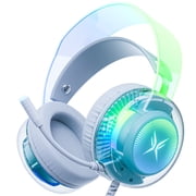 VEATOOL G5 Wired USB Gaming Headset,7.1 Surround Sound Gaming Headphones,Vibrant RGB - Game/Chat Balance, Over Ear Headphones with Noise Canceling Mic for PC, P
