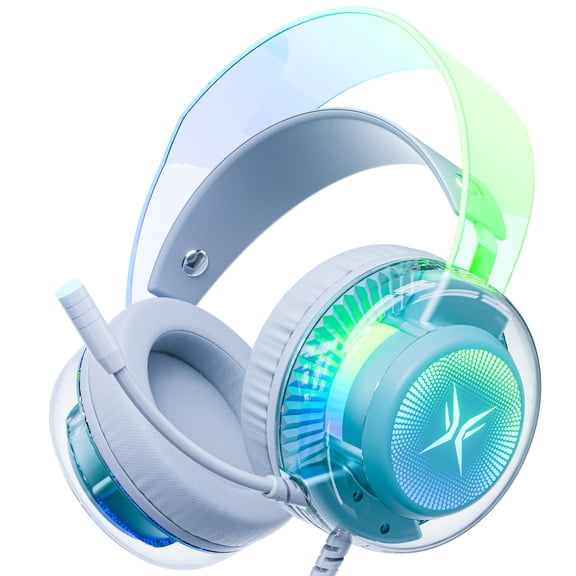 VEATOOL G5 Wired USB Gaming Headset,7.1 Surround Sound Gaming Headphones,Vibrant RGB - Game/Chat Balance, Over Ear Headphones with Noise Canceling Mic for PC, PS5/PS4, Laptop, Mac