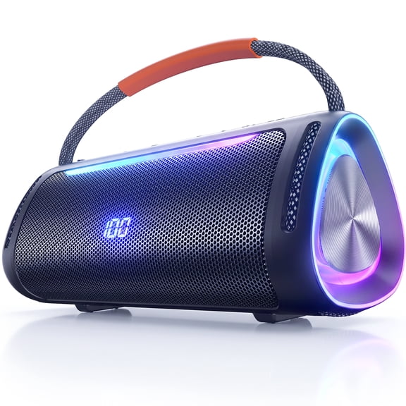 VEATOOL Portable Bluetooth Speaker, 35W Peak Loud Outdoor Speaker with Bass, 24H Playtime, RGB Lights,Portable Wireless Speakers for Outdoor, Home, Party, Pool, Beach, Tailgating, Gym, Work, Gifts