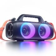 VEATOOL Portable Bluetooth Speaker, 80W Peak Loud Outdoor Speaker with Bass, 24H Playtime, RGB Lights,Portable Wireless Speakers for Outdoor, Home, Party, Pool, Beach, Tailgating, Gym, Work, Gifts