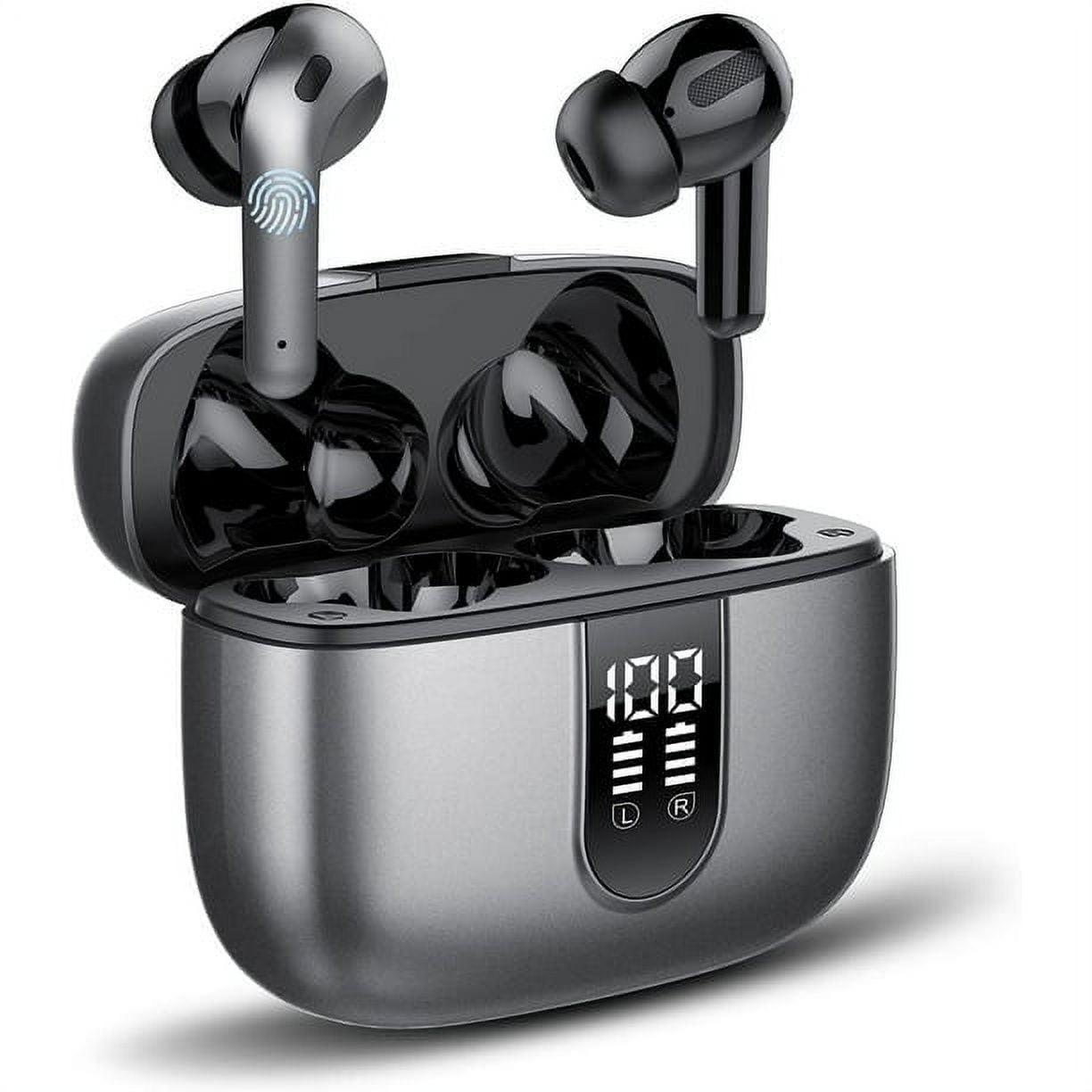VEATOOL Bluetooth Headphones True Wireless Earbuds 60H Playback LED Power  Display Earphones with Wireless Charging Case IPX7 Waterproof in-Ear  Earbuds