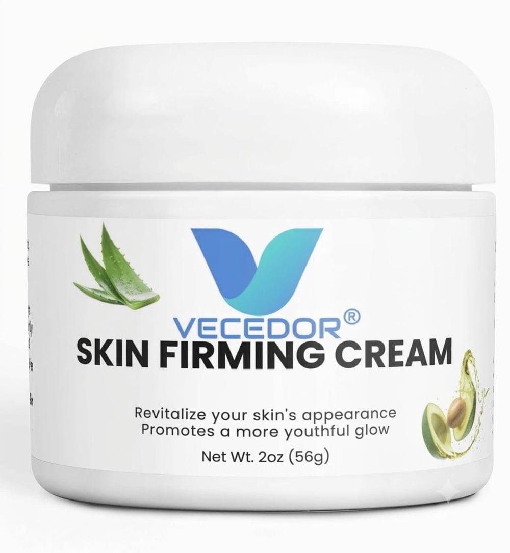 VECEDOR Skin Firming Cream – Anti-Aging Face & Body Moisturizer with Collagen & Elastin for Tightening and Smoothing, 2oz