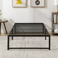 thumbnail image 1 of VECELO 14.2 Inch Twin Metal Platform Bed Frame, Strong Metal Slats Support/Mattress Foundation, Black, 1 of 7