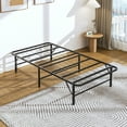 thumbnail image 1 of VECELO 14" Foldable Twin Metal Platform Bed Frame, No Box Spring Needed, Black, 1 of 13