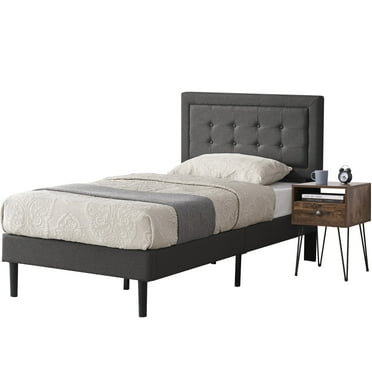 VECELO 2-Piece Bedroom Sets Bed Frame and Nightstand (Set of 2)