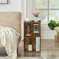 thumbnail image 1 of VECELO 2-Shelf Bookcase Wooden Bookshelf with Storage Organizer Display Shelf, Freestanding Unit for Living Room Home Office, Brown, 1 of 7