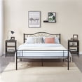 thumbnail image 1 of VECELO 3-Piece Bedroom Sets Metal Bed Frame and 2 Nightstand, 1 of 8
