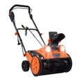 thumbnail image 1 of VECELO Corded Snow Blower, 18" 15Amp Electric Snow Remove Machine with 180° Chute Rotation & 2 Transport Wheels, 25’ Throwing Distance for Driveway, Sidewalk, Orange, 1 of 8