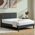 thumbnail image 1 of VECELO Full Size Bed Frame, Modern Platform Bed Frame with Adjustable Button Tufted Upholstered Headboard for Bedroom, No Box Spring Needed, Easy Assembly, Dark Gray, 1 of 8
