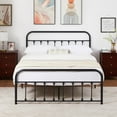 thumbnail image 1 of VECELO Full Size Metal Platform Bed Frame with Headboard and Footboard, No Box Spring Needed, Black, 1 of 10