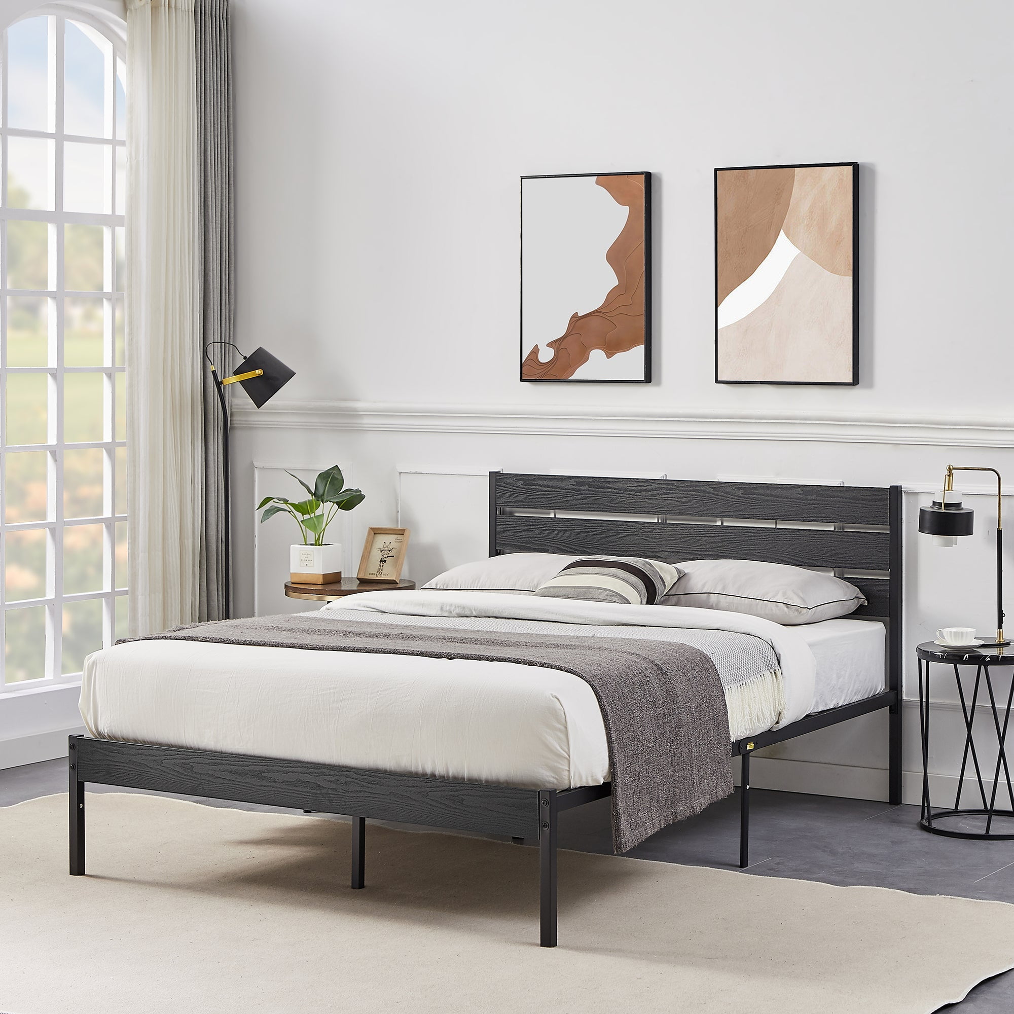 Country style on sale metal bed frames