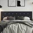 thumbnail image 1 of VECELO King Upholstered Headboard, Mid-Rise Diamond Tufted Adjustable Headboard from 39.8" to 49.8", Easy Assembly, Black, 1 of 10