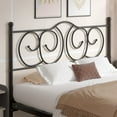 thumbnail image 1 of VECELO Metal Headboard Queen Size, Victorian Style Steel Headboard for Bedroom, Easy Assembly, Black, 1 of 6