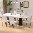 thumbnail image 1 of VECELO Set of 6 Upholstered Dining Chairs, Modern Parsons Chairs with Solid Back, Kitchen Side Chair for Dining Room Living Room, Beige, 1 of 11