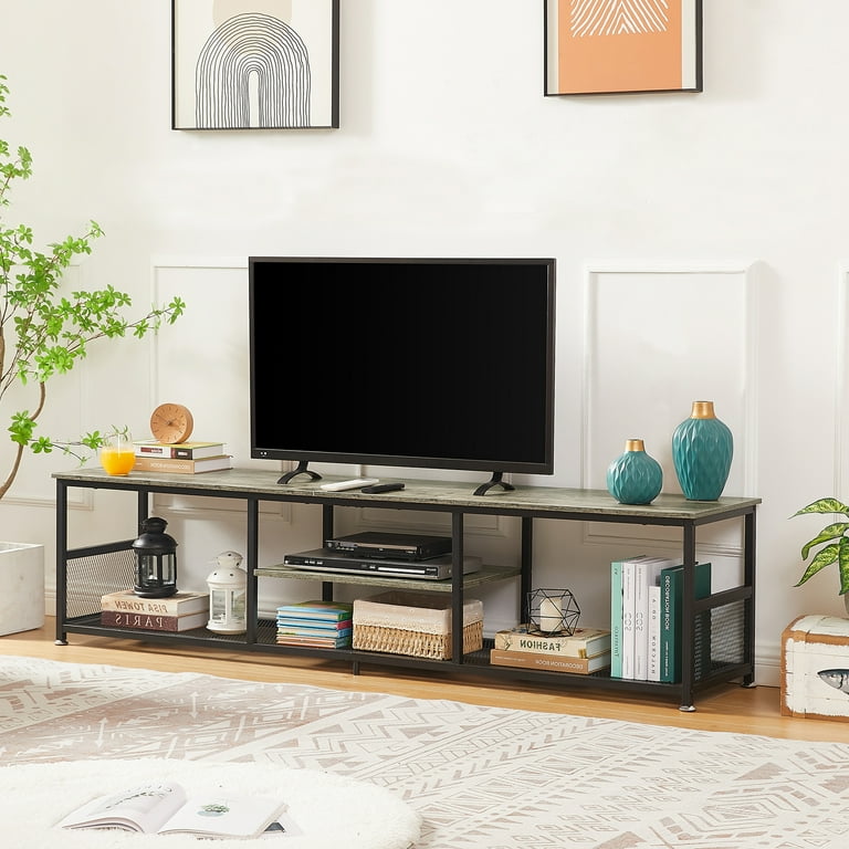 VECELO TV Stand up to 80 Inches Industrial 70.86