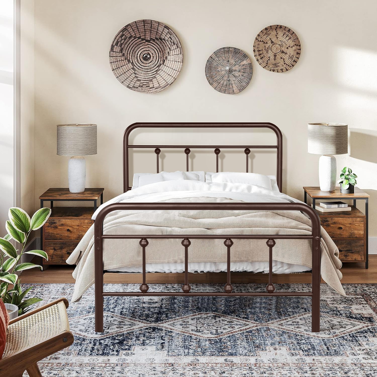 Vecelo metal cheap bed frame