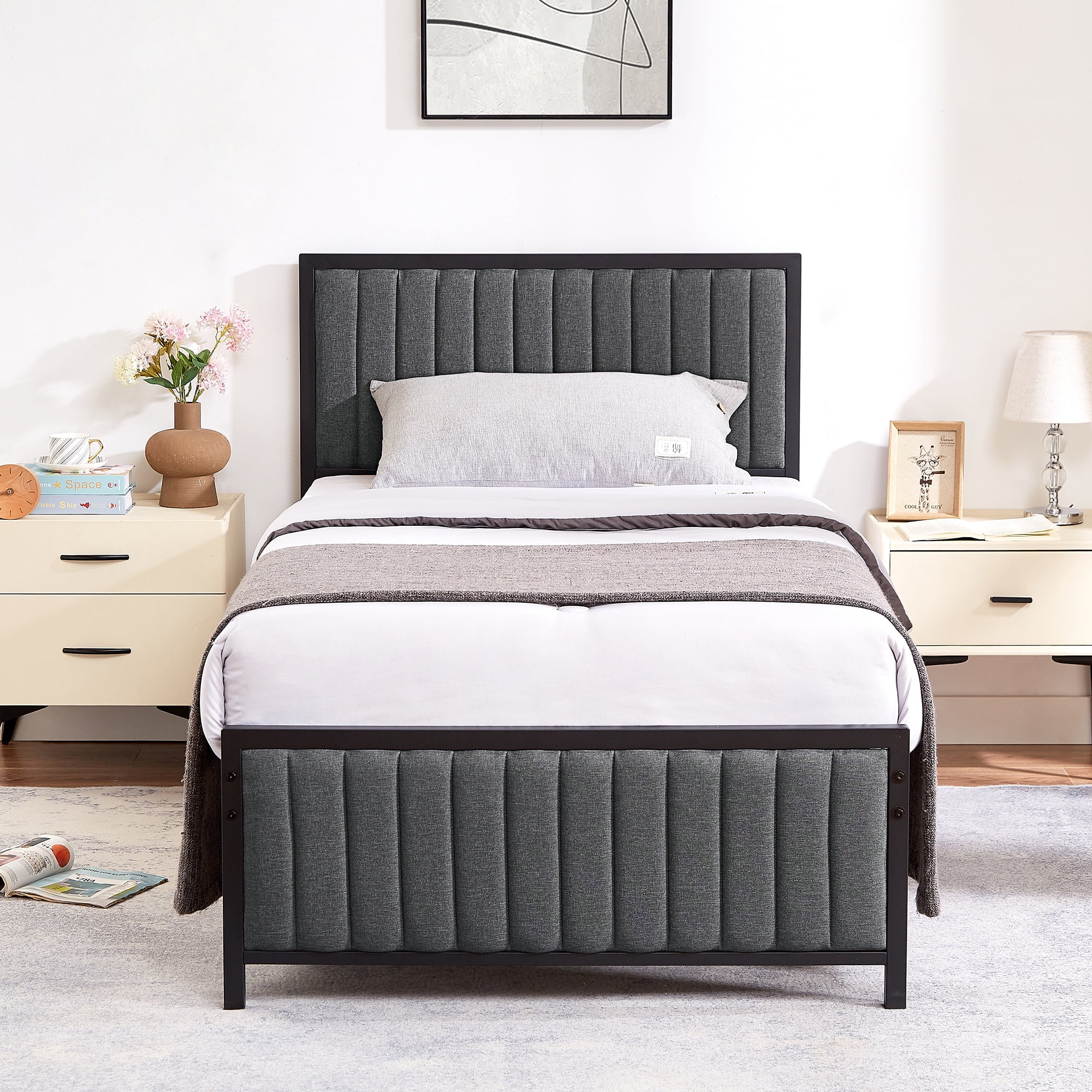 VECELO-Twin-Size-Metal-