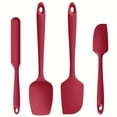 VECPIO 600ºF Heat Resistant Silicone Spatula Set of 4 Seamless BPAFree
