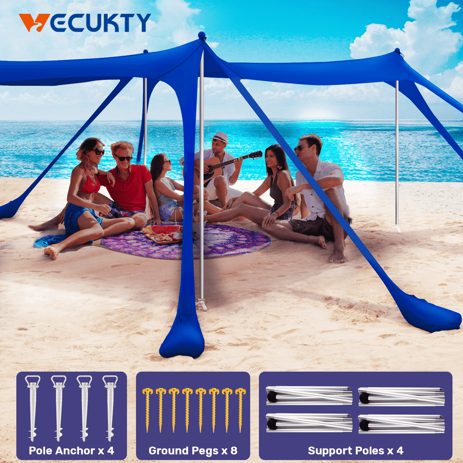 Beaches［カセット］ New Beach Shade with Quiet Canopy, The Beach Shade Canopy