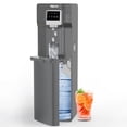 thumbnail image 1 of VECYS 3 5 gal Bottom Loading Cold Water Cooler with Ice Supply, 18LBS Daily Ice Making，Dark Grey, 1 of 7