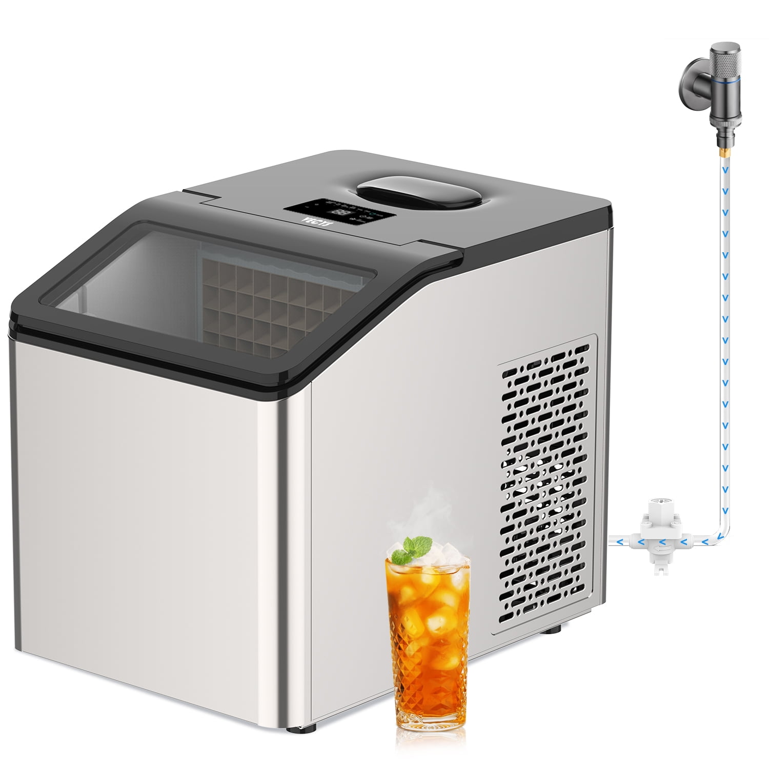 VECYS Countertop Cube Ice Maker, 67LBS Daily, 36 Cubes in 13 Mins