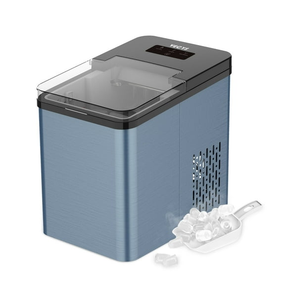 VECYS Ice Maker, 26LBS Daily Production with Self-Clean, Aqua Blue