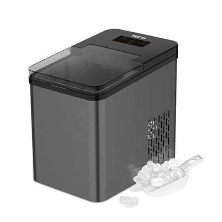 VECYS Ice Maker, 26LBS Daily Production with Self-Clean, Black