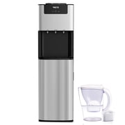 VECYS Self-cleaning Bottom Load 3 5 gal Water Dispenser with Pitcher, Child Safety Lock, Silver