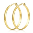 thumbnail image 1 of VEEDFOFA 14K Gold Plated Hoop Earrings, Hypoallergenic Multi Size Secure Closure Earrings for Women Daily & Gift, 1 of 6