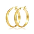 thumbnail image 1 of VEEDFOFA 14K Gold Plated Hoop Earrings, Hypoallergenic Multi Size Secure Closure Earrings for Women Daily & Gift, 1 of 6