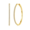thumbnail image 1 of VEEDOFA 14K Gold Plated CZ Hoop Earrings for Women, Lightweight 20/30/40mm Hoops, 1 of 7