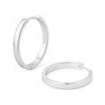 thumbnail image 1 of VEEDOFA Silver Plated Hoop Earrings for Women, Lightweight 20/30/40mm Hoops with CZ, 1 of 1