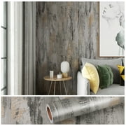 VEELIKE 15.7''x118.1'' Concrete Countertop Wallpaper Peel and Stick Textured Concrete Contact Paper Self Adhesive Countertop Vinyl Removable Wall Mural for Bathroom Kitchen Bedroom Walls Cement Roll