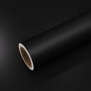 VEELIKE Peel and Stick Matte Black Wallpaper for Kitchen Removable Thick Black Contact Paper for Countertop Waterproof Removable Self Adhesive Wall Paper Vinyl Roll for Bedroom Cabinets 15.7"x118"
