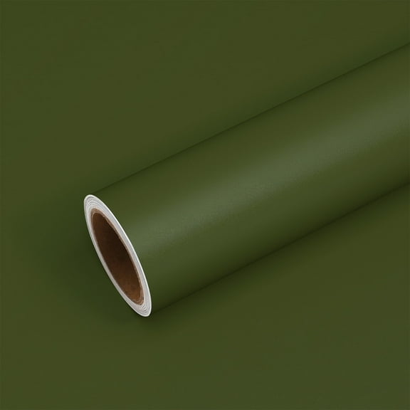 VEELIKE 15.7"x118" Dark Green Peel and Stick Wallpaper Green Contact Paper for Countertops Cabinets Walls Liners Waterproof Removable Sticky Wallpaper for Bedroom Living Room Self Adhesive Vinyl Roll