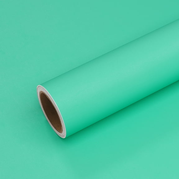 VEELIKE 15.7''x118'' Tiffany Green Wallpaper Peel and Stick Removable Bold Green Contact Paper for Walls Cabinets Furniture Self Adhesive Vinyl Wall Covering Decorative for Bedroom Living Room Shelves