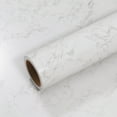 thumbnail image 1 of VEELIKE 15.7''x118'' White Grey Marble Countertop Contact Paper Matte Marble Wallpaper Peel and Stick Countertops for Kitchen Waterproof Self Adhesive Countertop Vinyl for Bathroom Furniture Table, 1 of 8