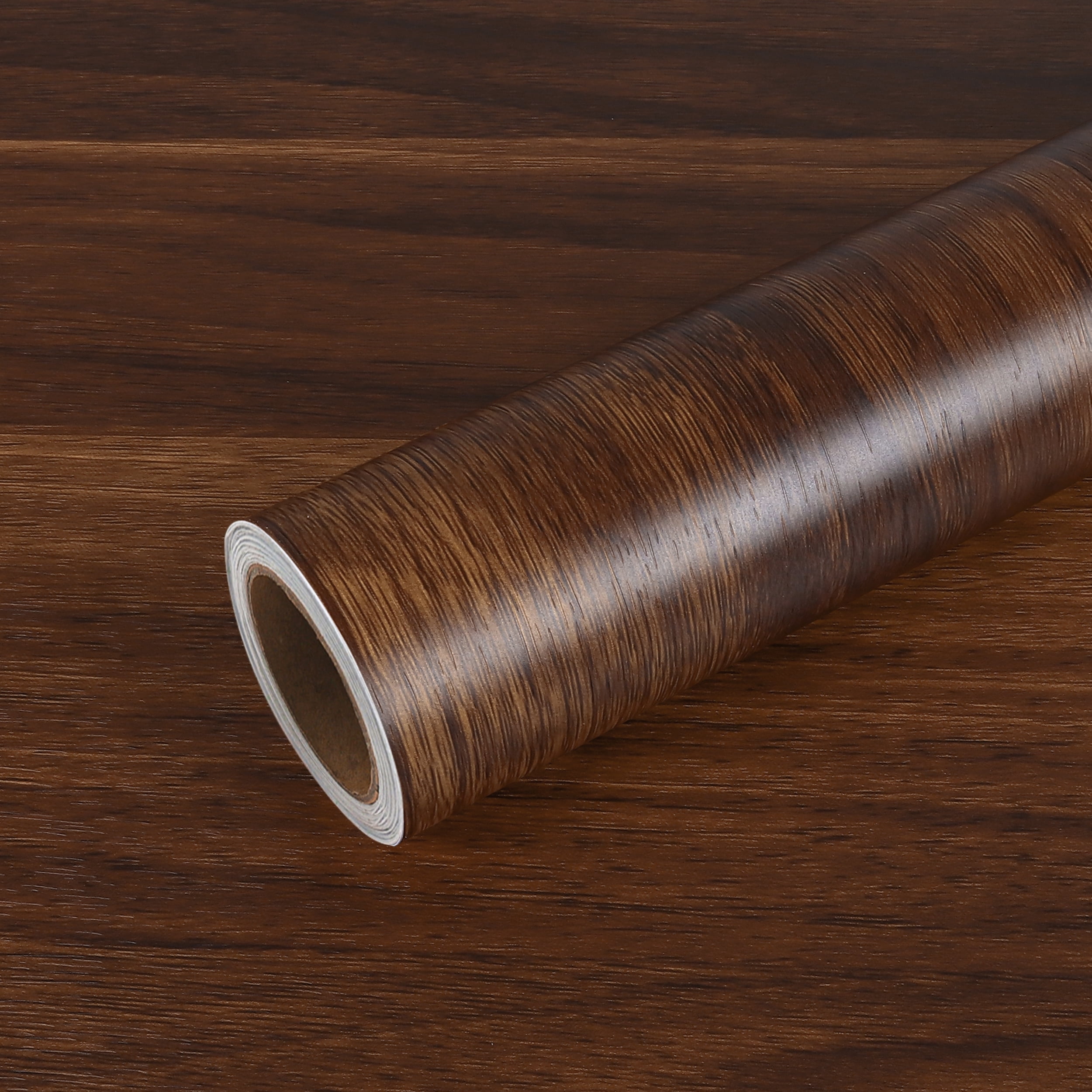 VEELIKE 15.7''x354'' Brown Wood Contact Paper for Countertops Waterproof Peel and Stick Brown Wood Wallpaper for Kitchen Self Adhesive Wood Grain Contact Paper Removable Roll for Cabinets Walls