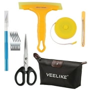 VEELIKE 5Pcs Wallpaper Smoothing Tool Kit for Applying Peel and Stick Wallpaper Adhesive Contact Paper Installation Prepasted Wallpaper Window Glass Film Craft Vinyl Smoother Portable Tool Sets